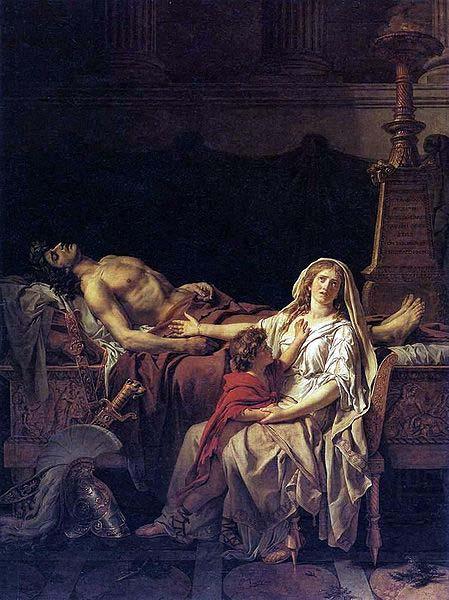 Jacques-Louis David Andromache mourns Hector china oil painting image